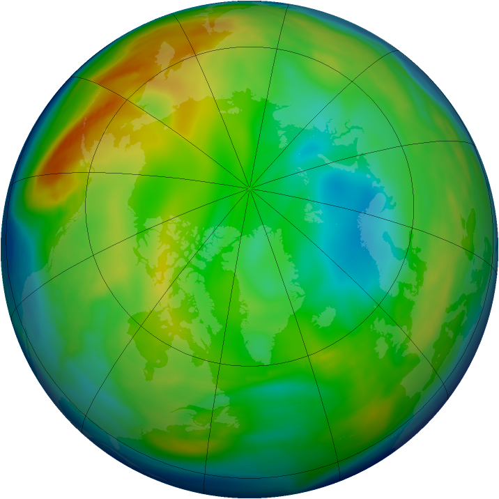 Arctic ozone map for 27 December 2005